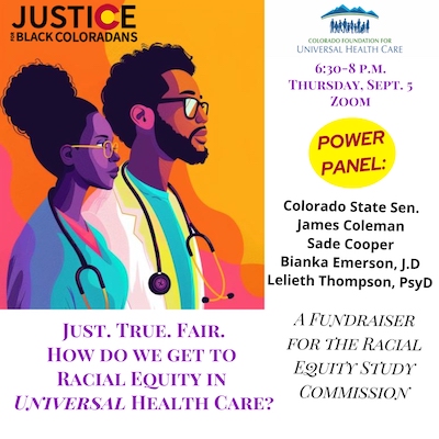 Two medical providers with glasses, one female and one male, in profile.